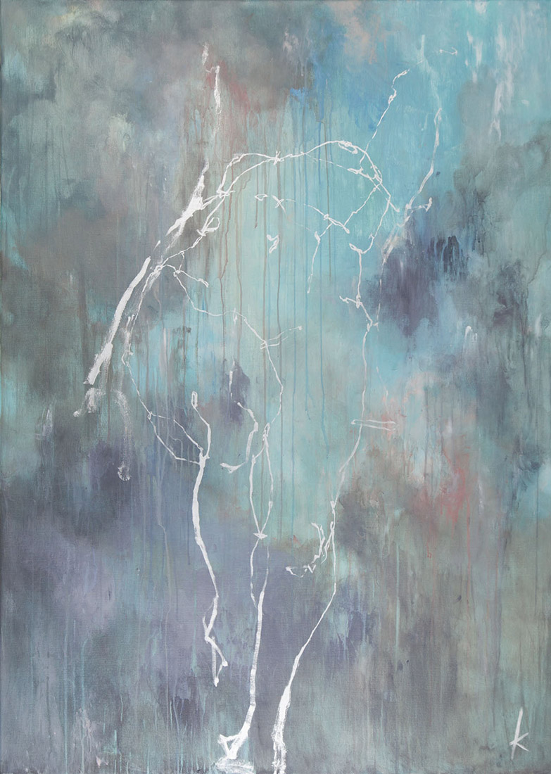 Lia Kimura. Acrylic on stretched canvas, 140x100, 2019